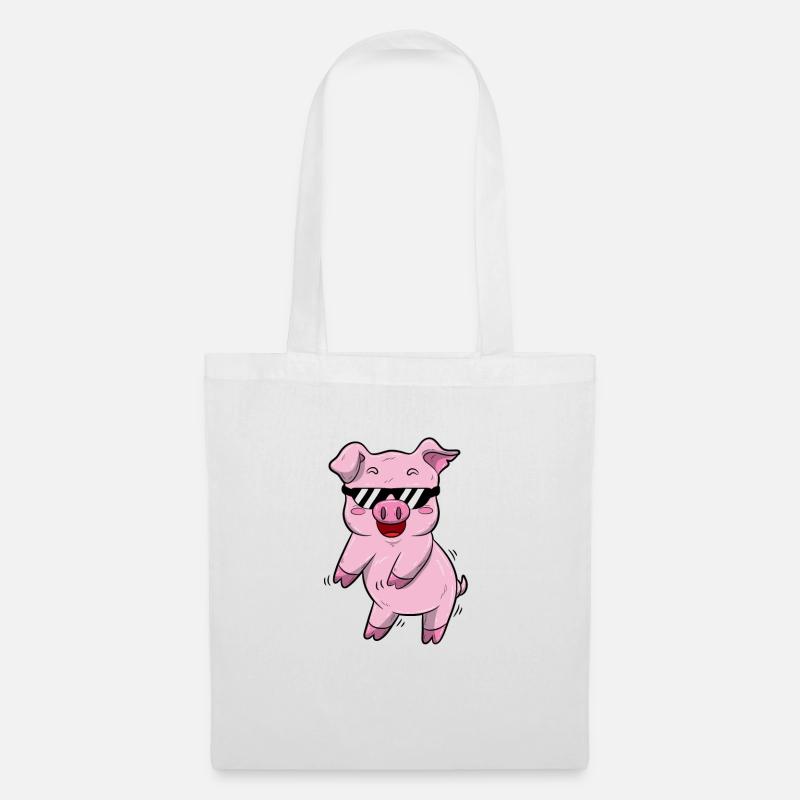 Flossing pig - Tote Bag - white