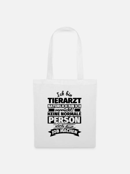 Tierarzt Geschenke - Stoffbeutel - Weiß