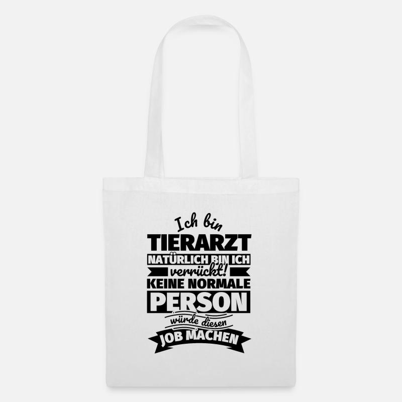 Tierarzt Geschenke - Stoffbeutel - Weiß