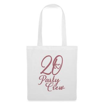 20 Party Crew 20th Birthday Party 20 ans - Sac en tissu - blanc - Devant