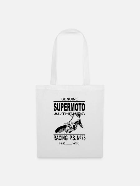 Supermoto - Stoffbeutel - Weiß