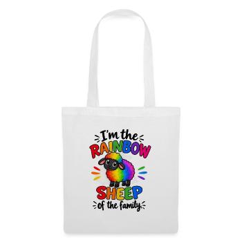 I’m the Rainbow Sheep of the Family  - Stoffbeutel - Weiß - Vorne