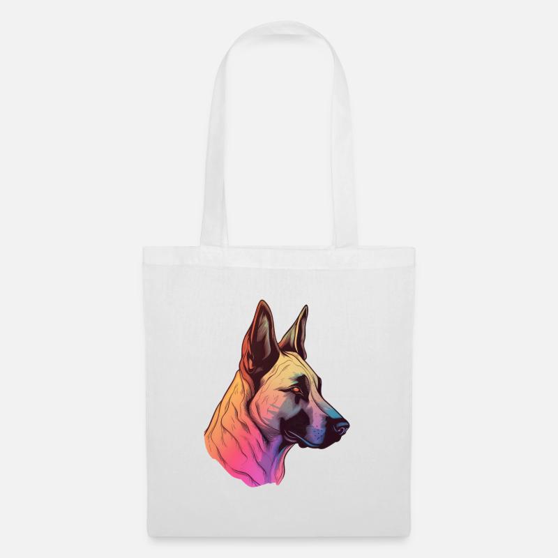 Belgian Malinois - Stoffbeutel - Weiß