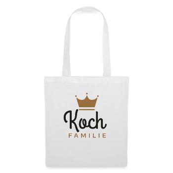 Koch-Familie - Stoffbeutel - Weiß - Vorne