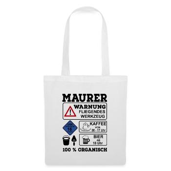 Bricklayer - Tote Bag - white - Front