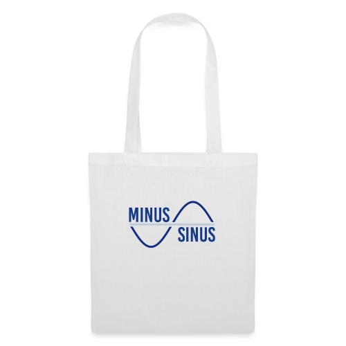 Minus Sinus Logo für hellen Hintergrund - Stoffbeutel
