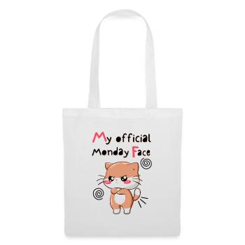 My Official Monday Face. White Version - Tote Bag - white - Front