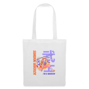 Samurai Warrior. Samurai Girl. White Version. - Tote Bag - white - Front