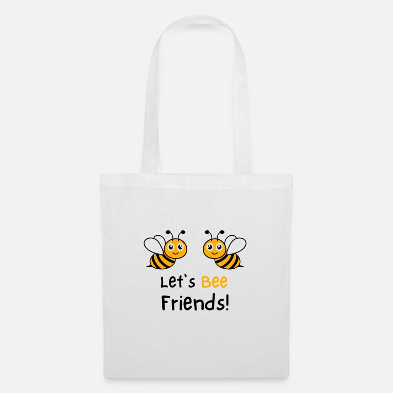 Lets Bee Friends - Stoffbeutel - Weiß