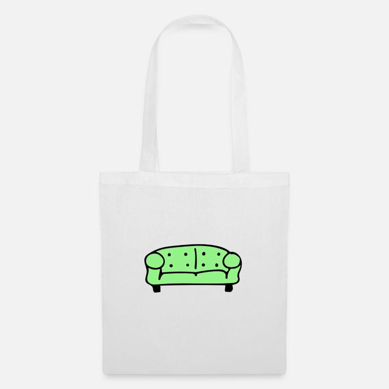 Couch - Stoffbeutel - Weiß