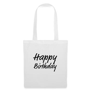 Happy Birthday Greeting Gift Idea - Tote Bag - white - Front