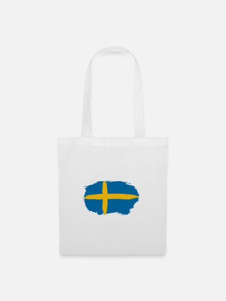 Schweden - Stoffbeutel - Weiß