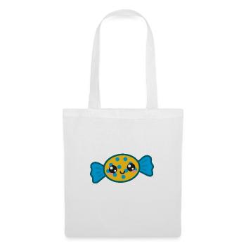 Süßigkeit Süßigkeiten Niedlich Kawaii - Stoffbeutel - Weiß - Vorne