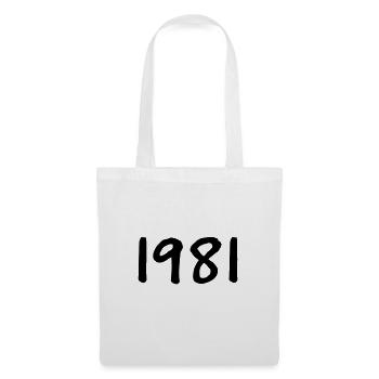 Year of birth 1981 Birthday present - Tote Bag - white - Front