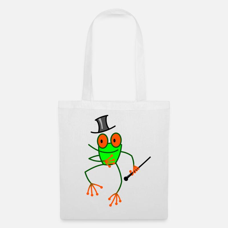 Dancing Frog - Tote Bag - white