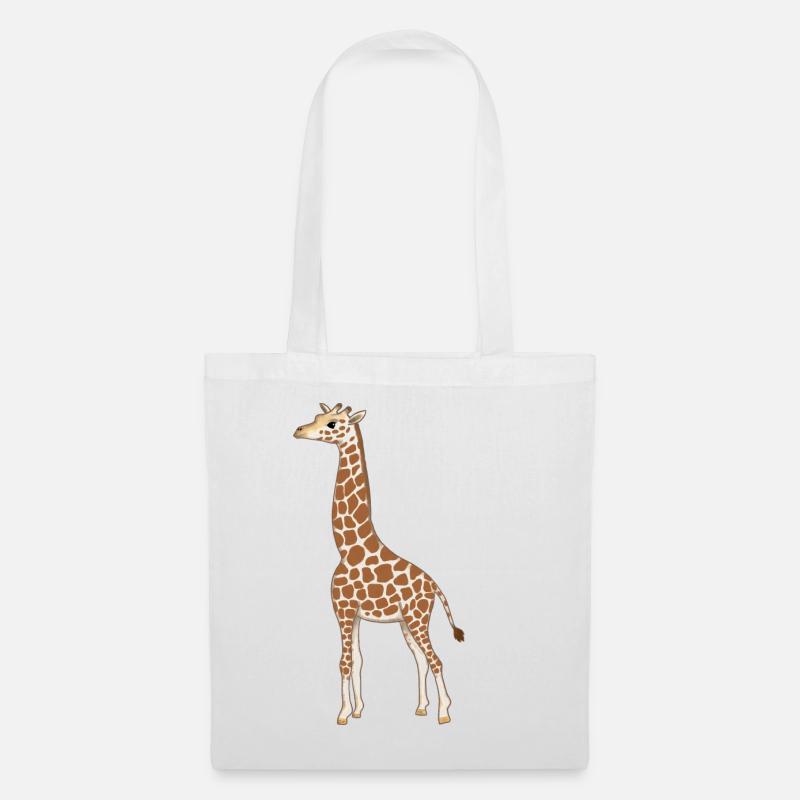 Giraffe Kinder - Stoffbeutel - Weiß