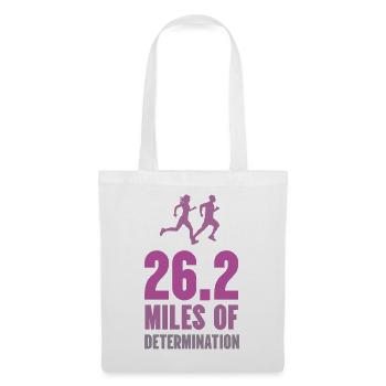 Marathon - 26,2 Miles of Determination - Tote Bag - white - Front