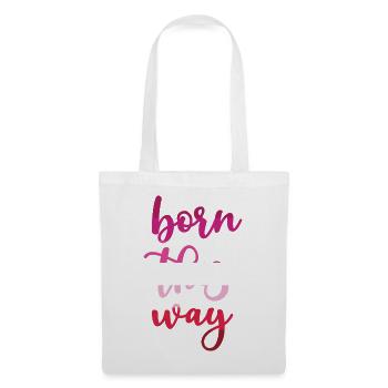 Pride Month - Born This Way - Tote Bag - white - Front