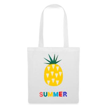 VACANCES. BONNES VACANCES. MAÎTRESSE. MAÎTRE. PROF - Sac en tissu - blanc - Devant