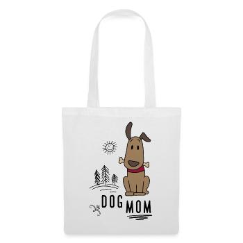 Woman with dog - Tote Bag - white - Front