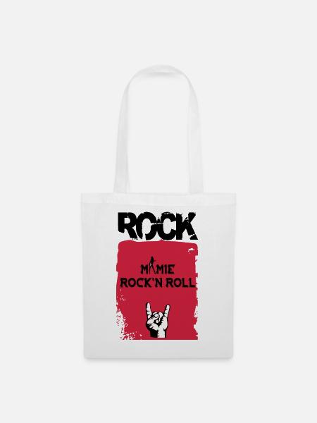 Oma Rock'n Roll - Stoffbeutel - Weiß