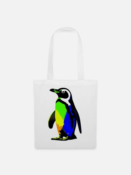 Pinguin - Stoffbeutel - Weiß