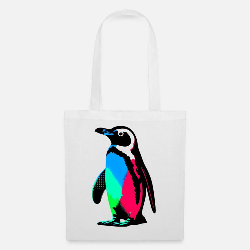 Pinguin - Stoffbeutel - Weiß