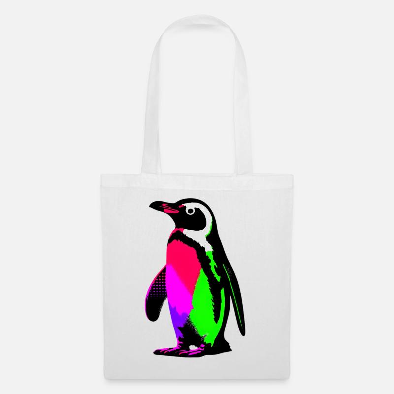 Pinguin - Stoffbeutel - Weiß