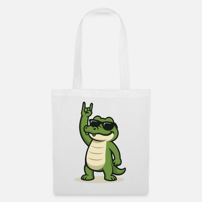 Rockin' Croc - Stoffbeutel - Weiß