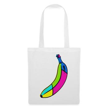 Neon Banana Pop Art Design - Tote Bag - white - Front