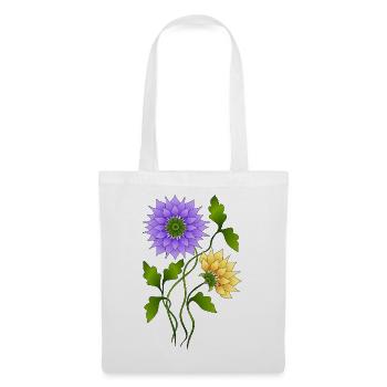 Fleur - Sac en tissu - blanc - Devant