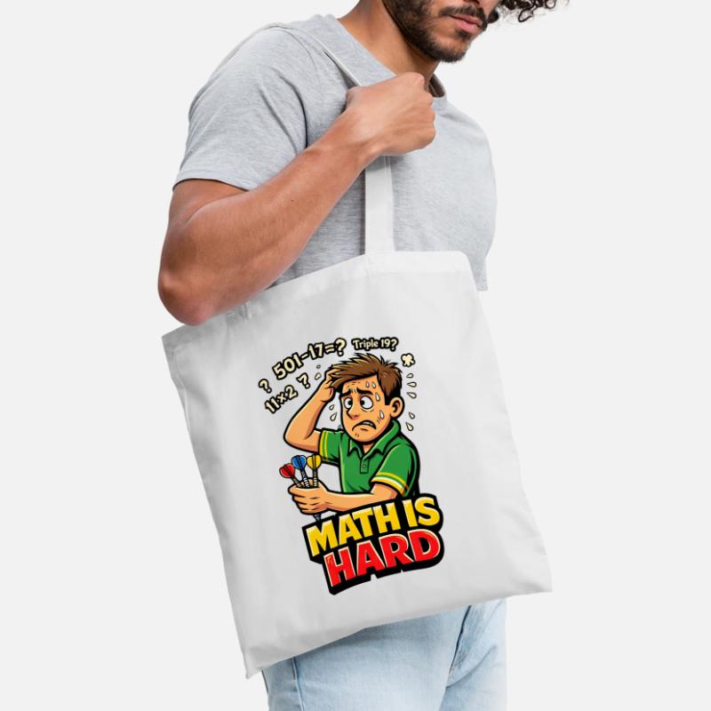 Les maths, c’est des fléchettes difficiles Sac en tissu