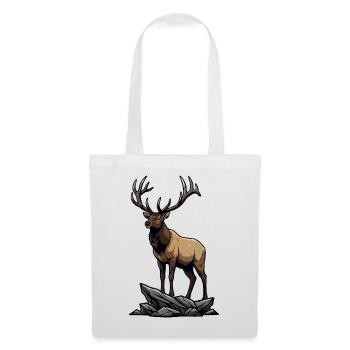 Majestic Elk Elk Wilderness Rock - Tote Bag - white - Front