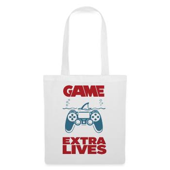 Game Over Extra Lives Gamer Spruch - Tote Bag - white - Front