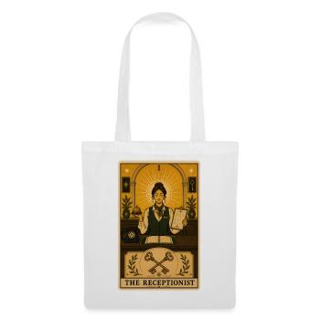 Réceptionniste | Tarot de réception - Sac en tissu - blanc - Devant