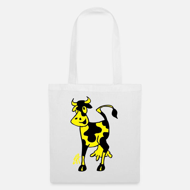 Vache - Sac en tissu - blanc