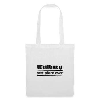 Weilburg - Stadt best place ever - Stoffbeutel - Weiß - Vorne