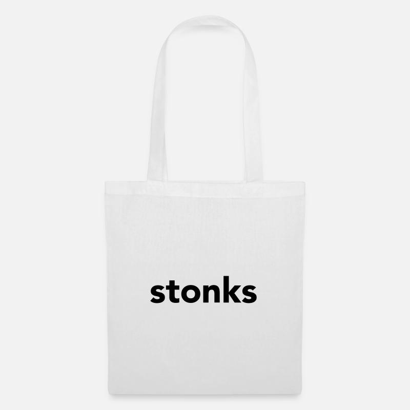 stonks - Stoffbeutel - Weiß