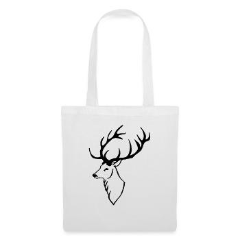 Deer head - Tote Bag - white - Front