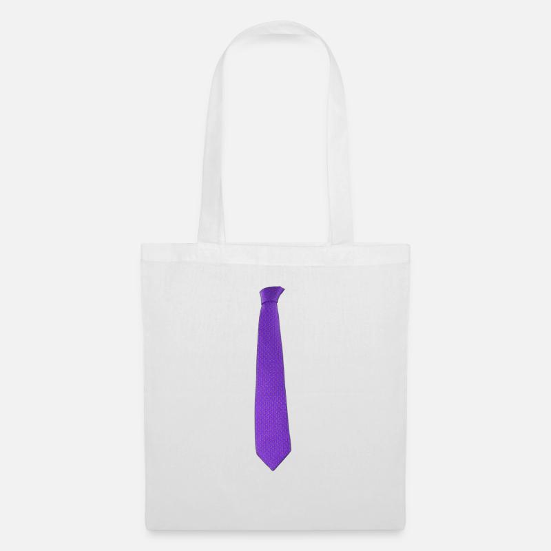 Purple tie - Stoffbeutel - Weiß