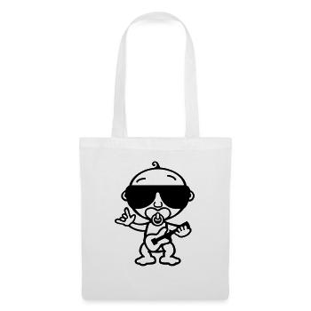 Cool Rock Baby (SW) - Stoffbeutel - Weiß - Vorne
