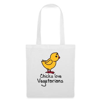 vegetarians - Tote Bag - white - Front