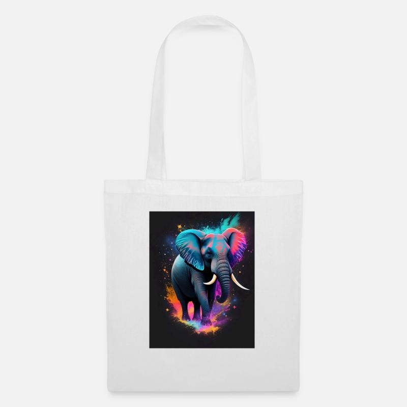 Elephant Galaxy - Stoffbeutel - Weiß