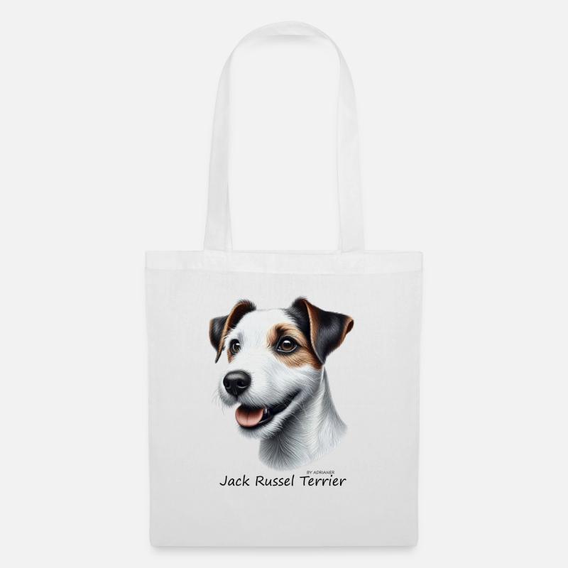 Jack Russel Terrier 003 - Stoffbeutel - Weiß