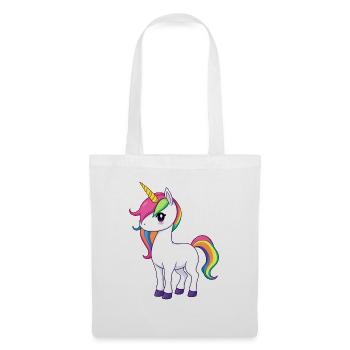 Rainbow Unicorn Fantasy Illustration - Tote Bag - white - Front