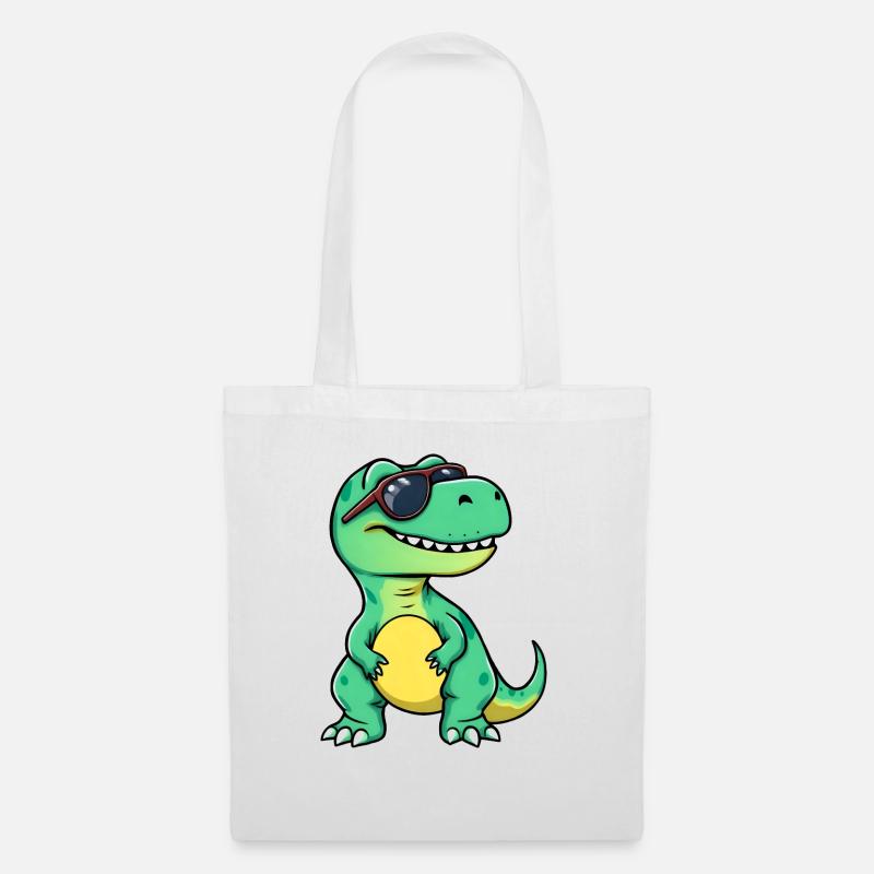 Coole Dino Rocks Sonnenbrille - Stoffbeutel - Weiß