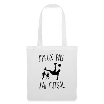 FUTSAL J'PEUX PAS - Sac en tissu - blanc - Devant