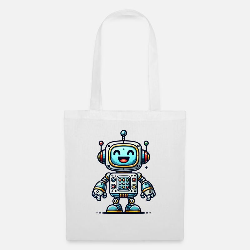 Robo Joy - Stoffbeutel - Weiß