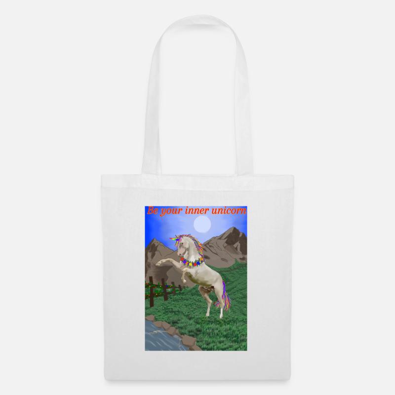 Das Einhorn ist magisch - Stoffbeutel - Weiß
