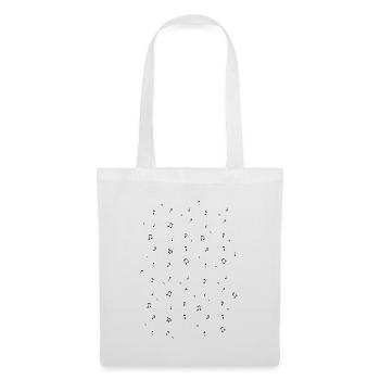 Dancing Music Notes - Tote Bag - white - Front